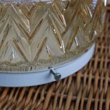 Amber moulded glass ceiling