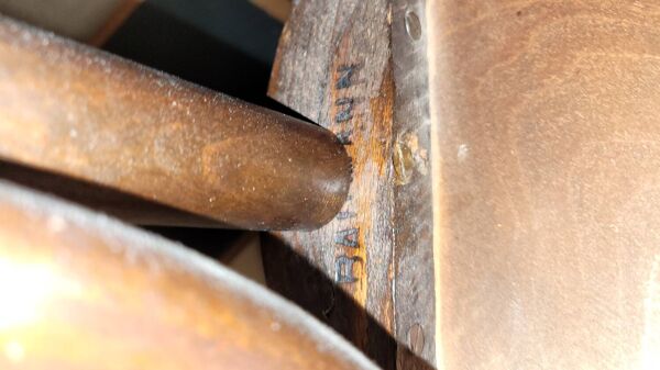 Fauteuil de bureau signé Baumann style bistrot bois courbé -1930s