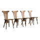 Brutalist dining chairs | chairs | 1960s | set of 4