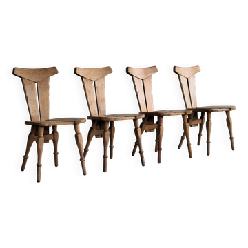 Chaises de salle à manger brutalistes | Chaises | Années 1960 | Lot de 4