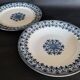 Paire d'assiettes un creuse et une plate Badonviller décor Oriental début X