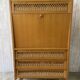 Vintage wood/wicker secretary