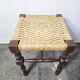 70s Rush Seat Stool