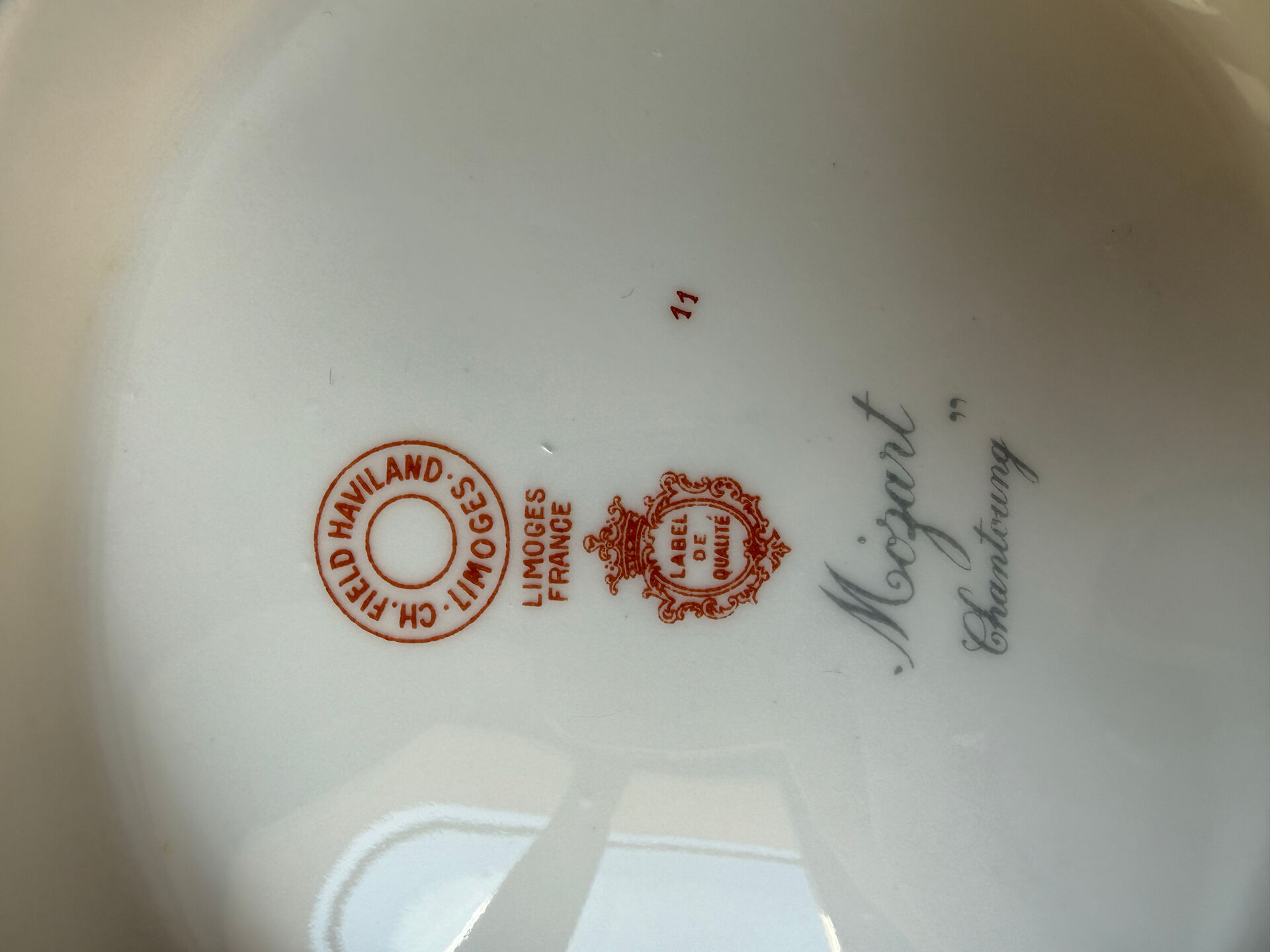 Large soup tureen without lid Haviland Limoges Mozart