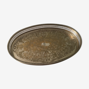 Oval serving tray