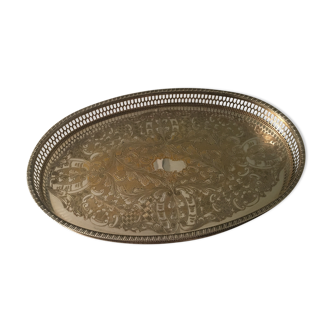 Oval serving tray