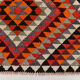 3x9 geometric kilim runner rug, 86x278cm