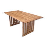 Table à manger de style art deco Frank Loyd Wright années 1980