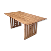Table à manger de style art deco Frank Loyd Wright années 1980