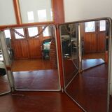 King size triptych barber mirror