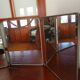 King size triptych barber mirror