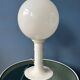 White Space Age table lamp Woja Holland with opal glass shade