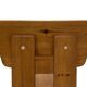 Vintage Brutalist Pine Chair 1970s Minimalist Wood Design