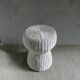 Rattan woven stool, champagne button shape