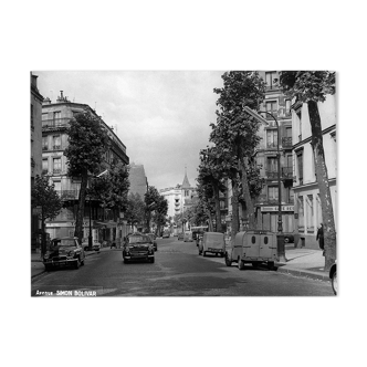 Paris en 1965 19ème arrondissement  avenue Simon Bolivar le jour