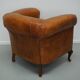 Fauteuil Club Vintage en Cuir Couleur Cognac, Pays-Bas