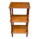 Vintage 3-tier oak side table, removable, 1970.