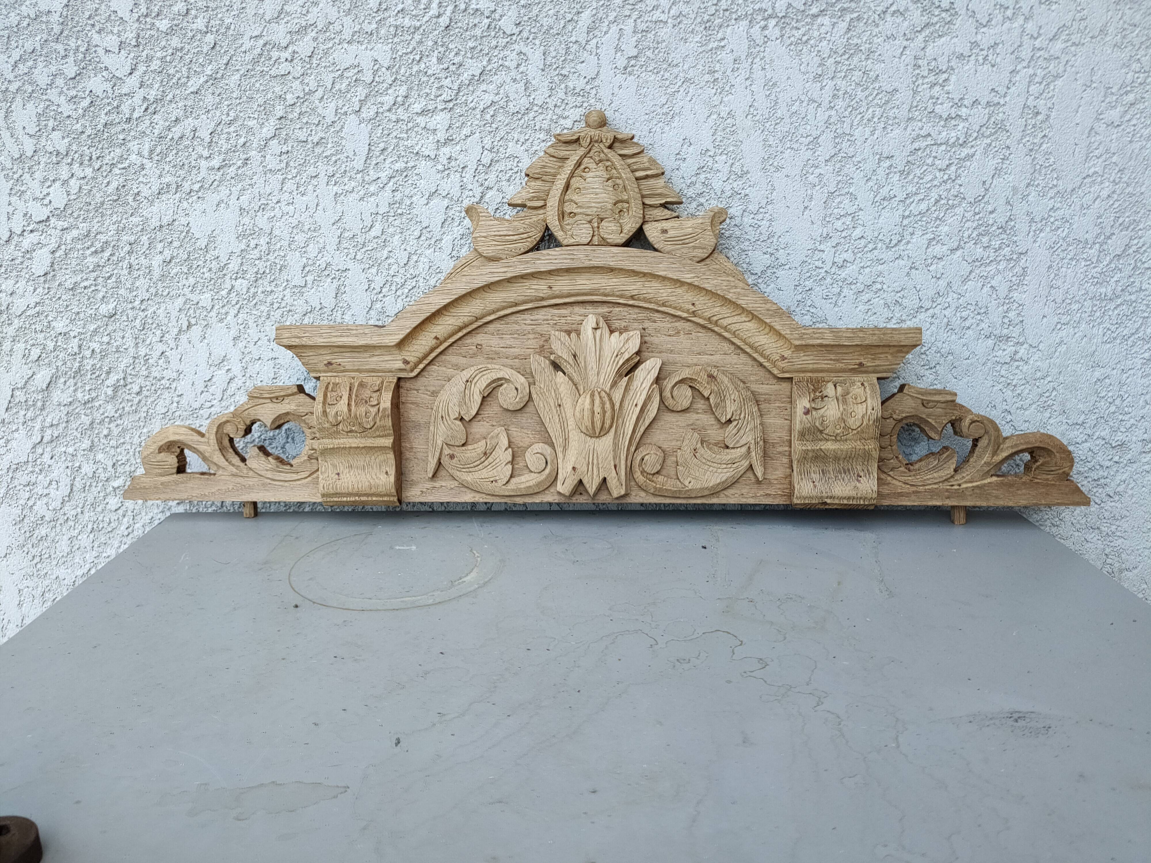 old oak pediment