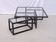 "Sol Lewit" inspired coffee table in wood and glass