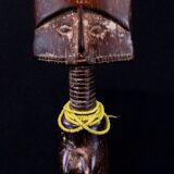 African Art Africa Tribal - Fanti Ethnic Fertility Doll from Ghan on base - 36 cms