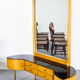 Birch Dressing Table With Large Mirror