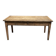 Solid oak farmhouse table with 2 drawers.