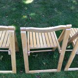 Series of 4 folding chairs