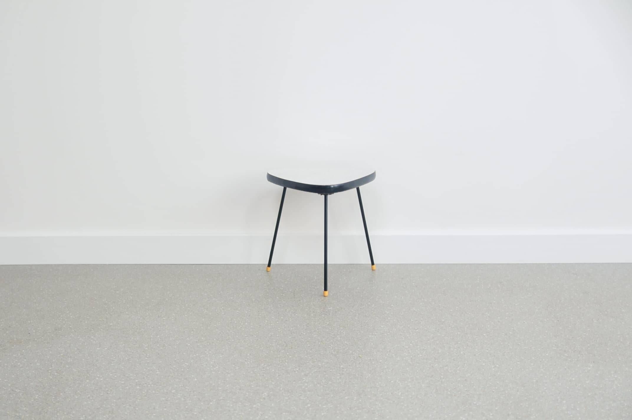 Vintage triangular plant table