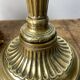 Antique brass candle holder