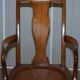 Victorian Howard & Son walnut office chair with stamp.