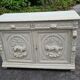 Old hunting buffet with original beige patina / hunting furniture