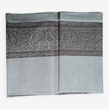 Damask linen tablecloth