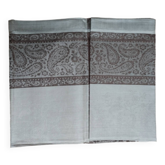 Damask linen tablecloth