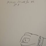 Henri Matisse: Attentive Woman, signed lithograph