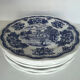 6 dessert plates with English décor