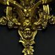 A pair of important gilt bronze wall sconces, Louis XVI style, 19th century.