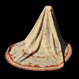 Large Circular Aubusson Style Rug / Round 3.05 M. Diameter