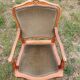 13 Louis XV style armchairs in olive green velvet