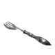 Classicist silver roast fork, France, 1880s