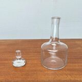 Vintage Scandinavian glass carafe bottle, 1970s