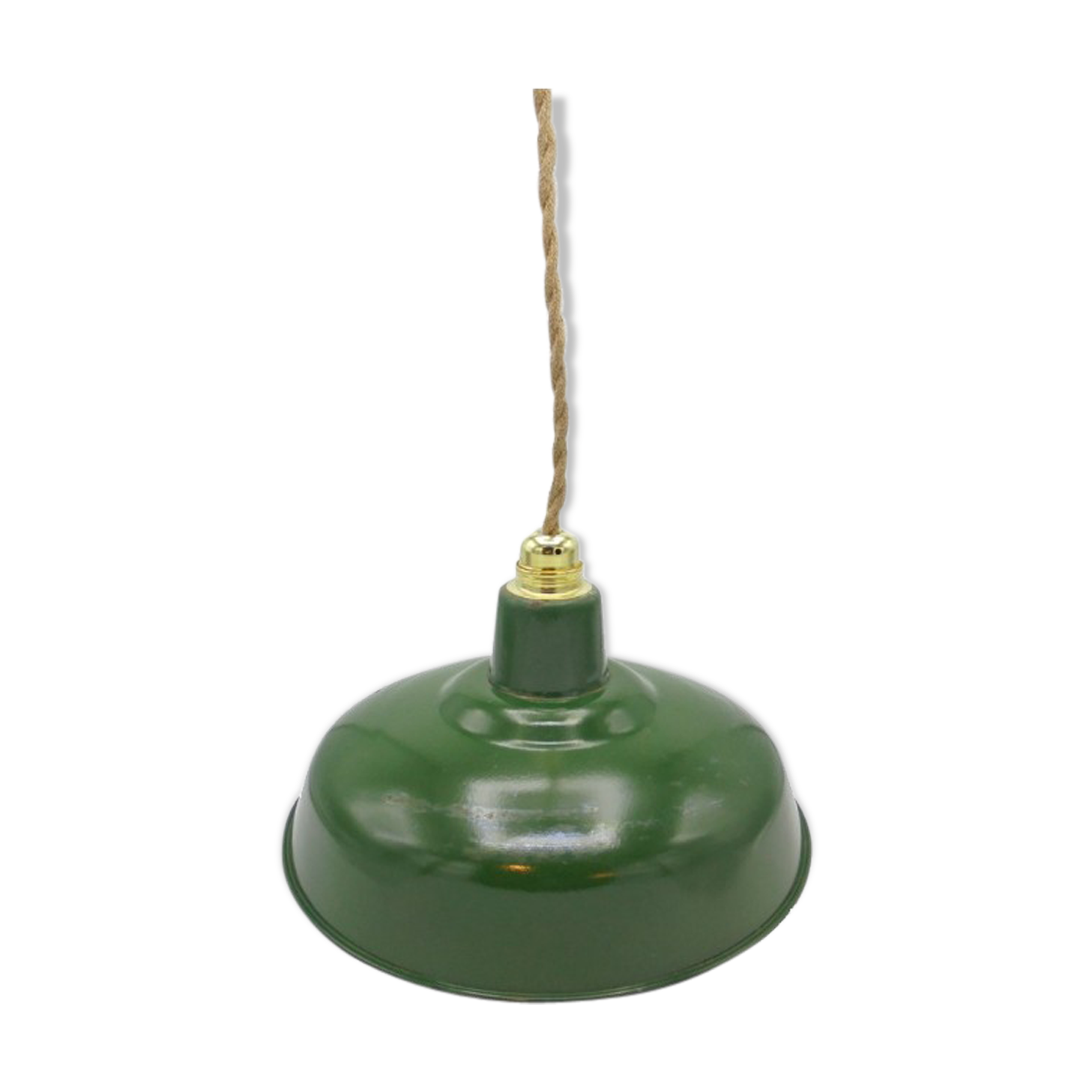 Industrial suspension in enamelled sheet metal