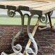 Banc de jardin anglais avec piétement en fonte d'alu