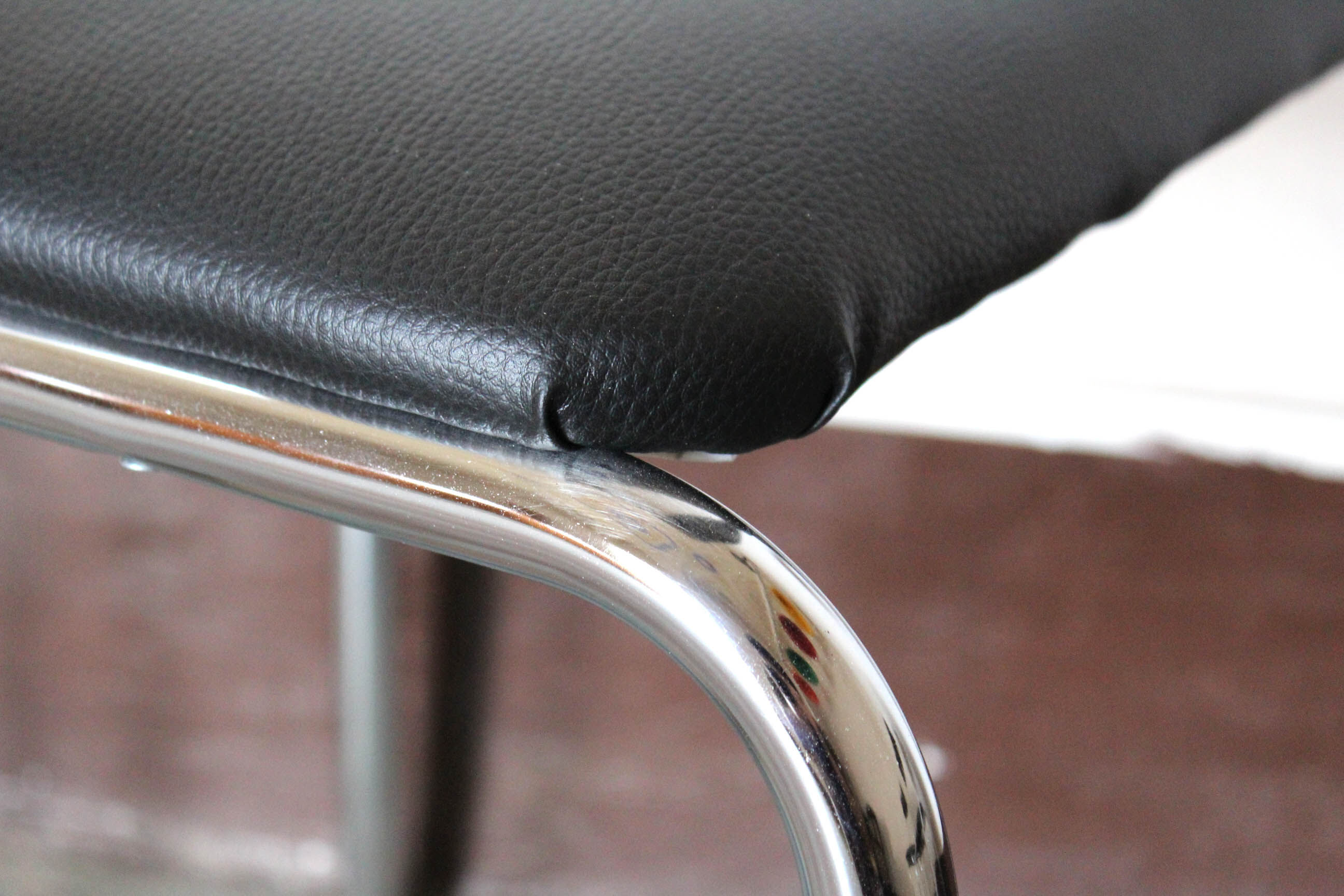 Chromed vintage dining chairs 1970