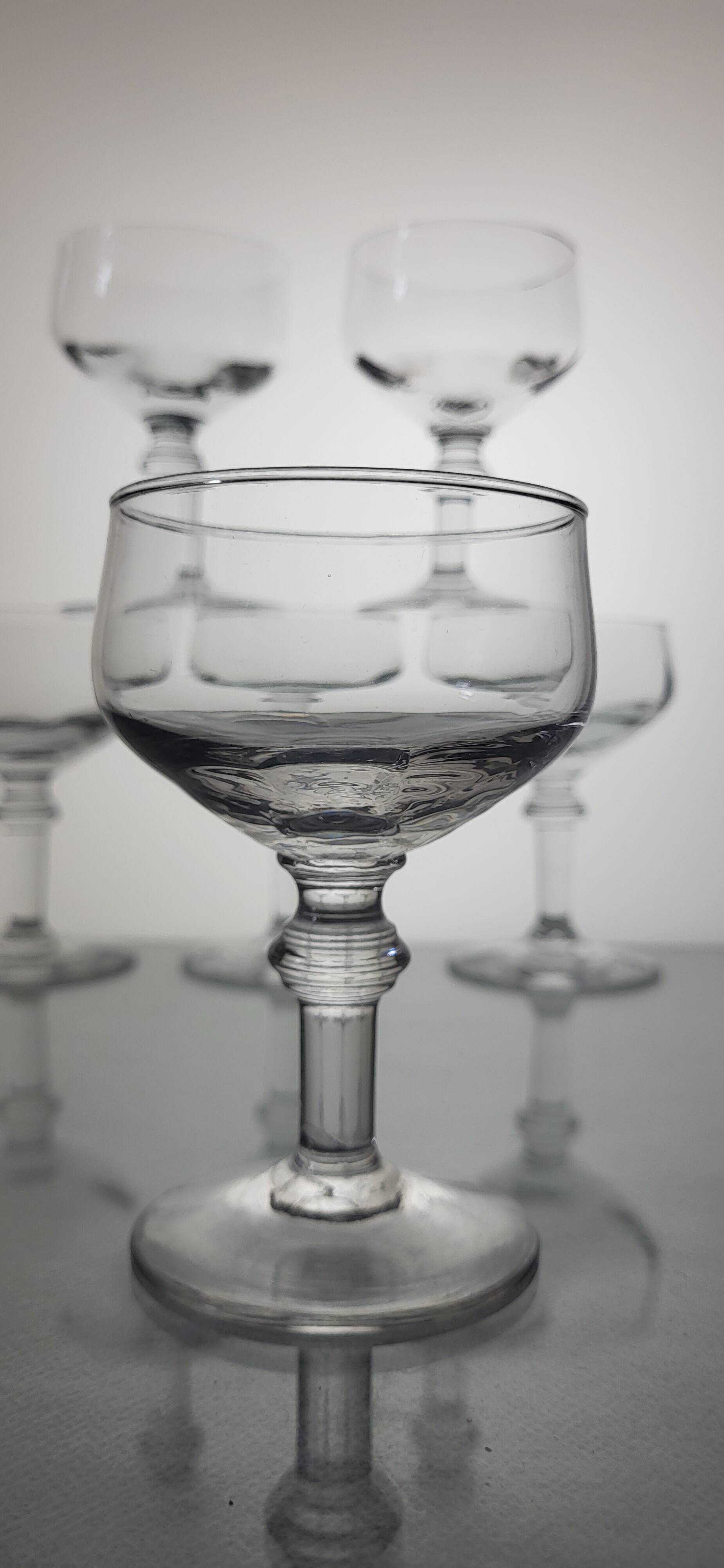 6 verres à vin XIXème