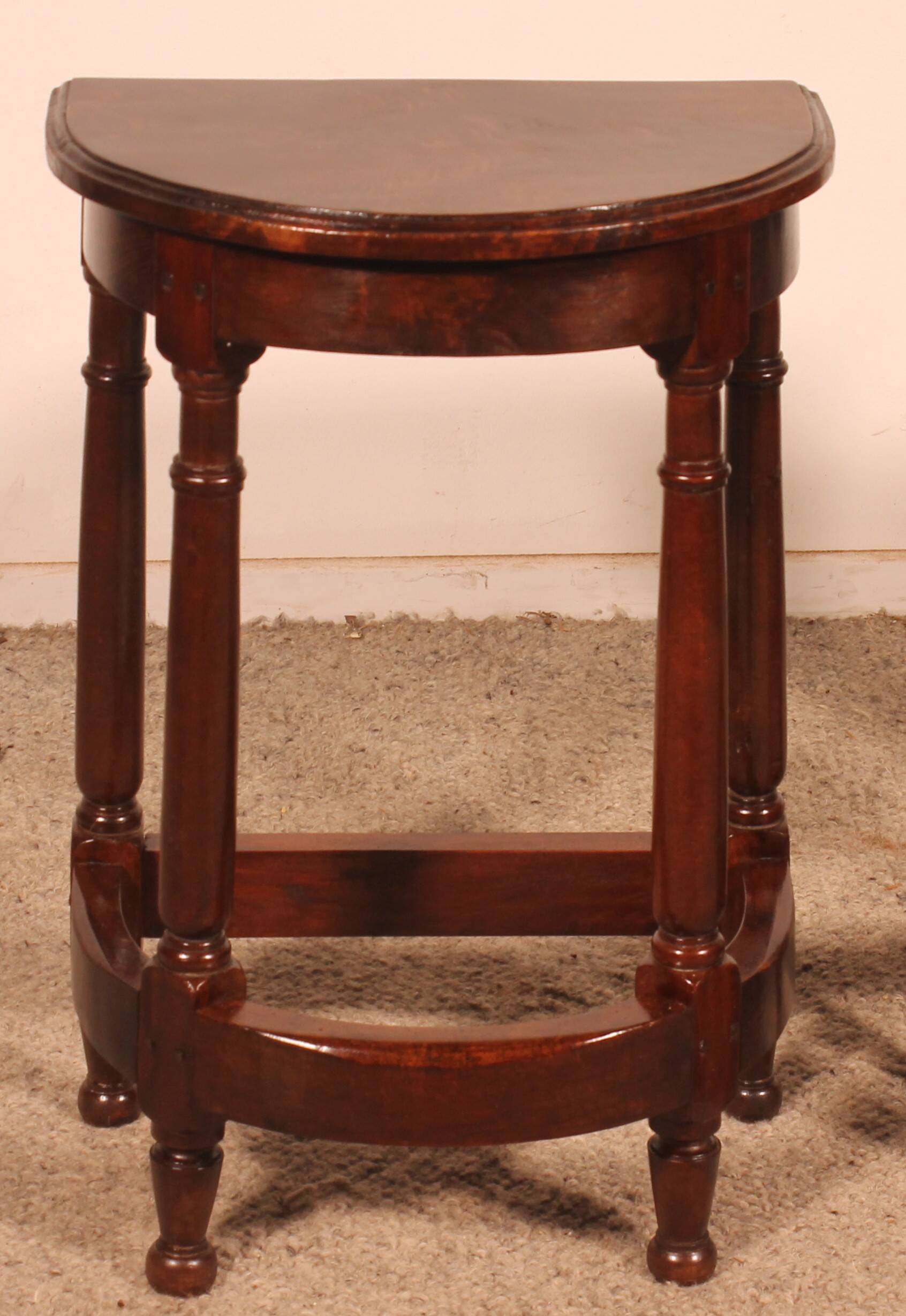 Pair Of Louis XIII Style Walnut Bedside Tables Or End Tables