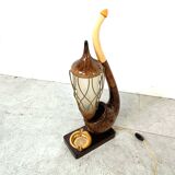 Lampe de table vintage en forme de pipe par Aldo Tura, 1960