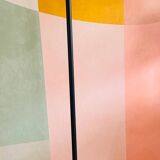 Vintage opaline designer floor lamp