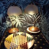 Vintage opaline lamps