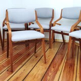 Set of Six Chairs by L. Volák for Dřevopodnik Holešov, Czechoslovakia, 1960s