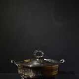 Plat de service plaqué argent